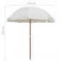 Preview: Sonnenschirm mit Stahlmast 240 cm Sandfarben