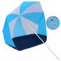Preview: ARDEBO.de - Strandschirm-Windschutz Blau und Weiß 180 cm Stoff