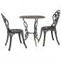 Preview: ARDEBO.de - 3-tlg. Bistro-Set Aluminiumguss