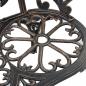 Preview: Gartenbank 100 cm Aluminiumguss Bronzefarben