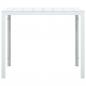 Preview: Couchtisch Weiß 78x78x74 cm HDPE Holzoptik