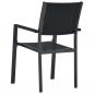 Preview: Gartenstühle 2 Stk. Schwarz Kunststoff Rattan-Optik