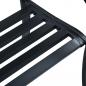 Preview: Gartenbank 125 cm Schwarz Stahl