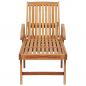 Preview: Sonnenliege mit Tisch Massivholz Teak 