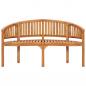 Preview: Bananenbank 151 cm Massivholz Teak