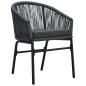 Preview: Gartenstühle 2 Stk. Anthrazit PE-Rattan