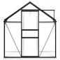 Preview: Gewächshaus mit Fundament Anthrazit Aluminium 3,61 m²