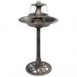 Preview: ARDEBO.de - Vogelbad mit Springbrunnen Bronzen 50×91 cm Kunststoff