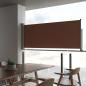 Preview: ARDEBO.de - Ausziehbare Seitenmarkise 100x300 cm Braun 