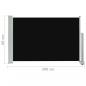 Preview: Ausziehbare Seitenmarkise 60×300 cm Schwarz