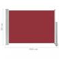 Preview: Ausziehbare Seitenmarkise 80×300 cm Rot
