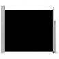 Preview: Ausziehbare Seitenmarkise 100×300 cm Schwarz