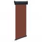 Preview: ARDEBO.de - Balkon-Seitenmarkise 65x250 cm Braun