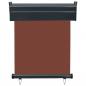 Preview: Balkon-Seitenmarkise 65x250 cm Braun