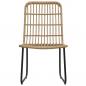 Preview: 3-tlg. Bistro-Set Poly Rattan Eiche