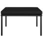 Preview: 3-tlg. Garten-Lounge-Set mit Auflagen Schwarz PVC