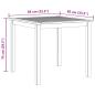 Preview: Gartentisch 85x85x74 cm Massivholz Akazie