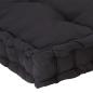 Preview: Palettenkissen Baumwolle 120×40×7 cm Schwarz