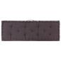 Preview: Palettenkissen Baumwolle 120×40×7 cm Anthrazit