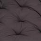 Preview: Palettenkissen Baumwolle 120×80×10 cm Anthrazit