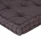 Preview: Palettenkissen Baumwolle 120×80×10 cm Anthrazit