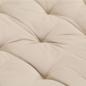 Preview: Palettenkissen Baumwolle 120×40×7 cm Beige