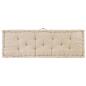 Preview: Palettenkissen Baumwolle 120×40×7 cm Beige