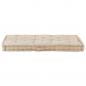 Preview: Palettenkissen Baumwolle 120×80×10 cm Beige