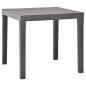 Preview: ARDEBO.de - Gartentisch Moccafarben 78 x 78 x 72 cm Kunststoff