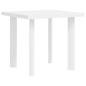 Preview: Gartentisch Weiß 80x75x72 cm Kunststoff