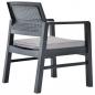 Preview: 3-tlg. Garten-Lounge-Set Kunststoff Anthrazit
