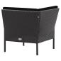 Preview: 6-tlg. Garten-Lounge-Set mit Auflagen Poly Rattan Schwarz