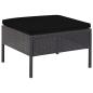 Preview: 5-tlg. Garten-Sofagarnitur mit Auflagen Poly Rattan Schwarz