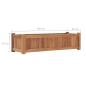 Preview: Hochbeet 100x30x25 cm Massivholz Teak