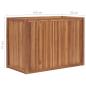 Preview: Hochbeet 100x50x70 cm Massivholz Teak