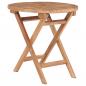 Preview: ARDEBO.de - Gartentisch Klappbar 45 cm Massivholz Teak