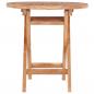 Preview: Gartentisch Klappbar 45 cm Massivholz Teak