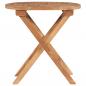 Preview: Gartentisch Klappbar 45 cm Massivholz Teak