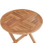 Preview: Gartentisch Klappbar 45 cm Massivholz Teak
