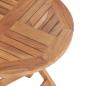 Preview: Gartentisch Klappbar 45 cm Massivholz Teak