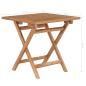 Preview: Gartentisch Klappbar 45x45x45 cm Massivholz Teak