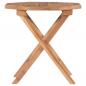 Preview: Gartentisch Klappbar 45x45x45 cm Massivholz Teak