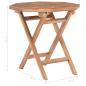 Preview: Gartentisch Klappbar 45x45x45 cm Massivholz Teak