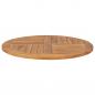 Preview: Tischplatte Massivholz Teak Rund 2,5 cm 80 cm