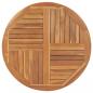 Preview: ARDEBO.de - Tischplatte Massivholz Teak Rund 2,5 cm 90 cm