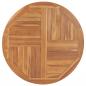 Preview: Tischplatte Massivholz Teak Rund 2,5 cm 90 cm