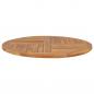 Preview: Tischplatte Massivholz Teak Rund 2,5 cm 90 cm