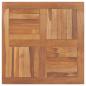 Preview: ARDEBO.de - Tischplatte Massivholz Teak Quadratisch 80×80×2,5 cm