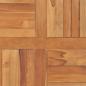 Preview: Tischplatte Massivholz Teak Quadratisch 80×80×2,5 cm