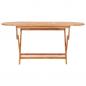 Preview: Gartentisch Klappbar 160×80×75 cm Massivholz Teak